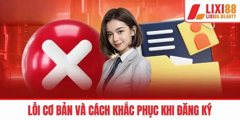 Lỗi cơ bản và cách khắc phục khi đăng ký tại LIXI88